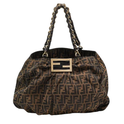 Pre-owned Canvas fendi-bags Fendi Vintage , Black , Dames