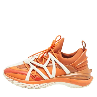 Pre-owned Fabric sneakers Jimmy Choo Pre-owned , Orange , Heren