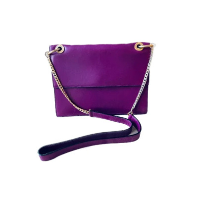 Pre-owned Leather celine-bags Celine Vintage , Purple , Dames