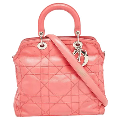 Pre-owned Leather dior-bags Dior Vintage , Pink , Dames