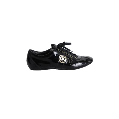 Pre-owned Leather sneakers Dior Vintage , Black , Dames