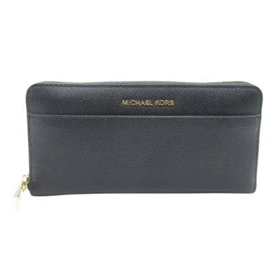 Pre-owned Leather wallets Michael Kors Pre-owned , Black , Dames