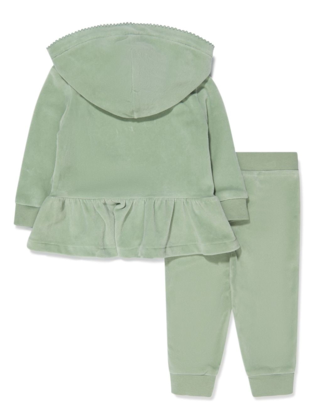 Ralph Lauren Kids Fluwelen trainingspak - Groen