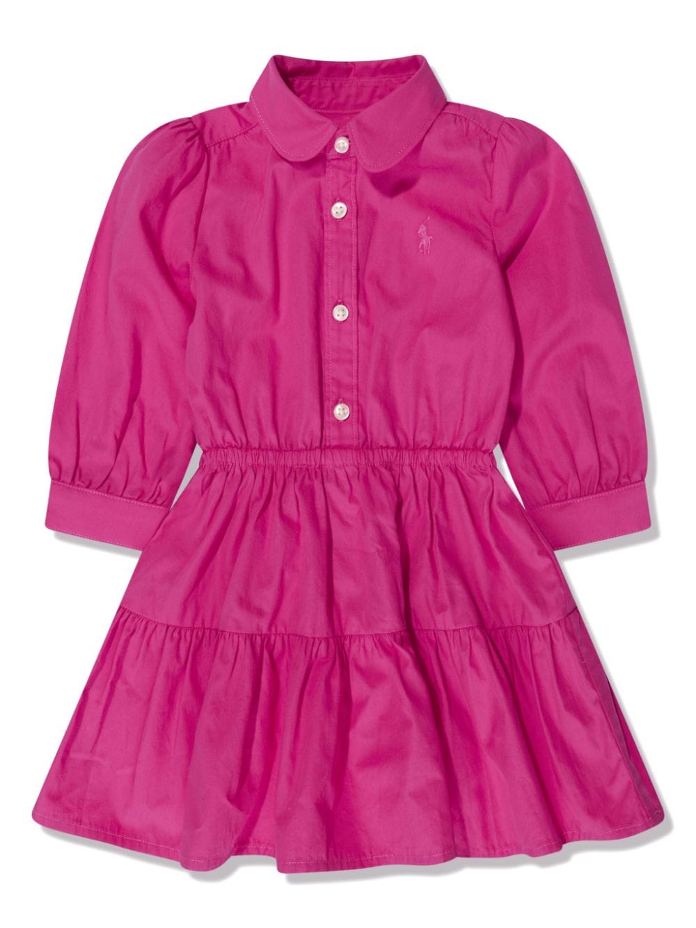 Ralph Lauren Kids Gelaagde shirtjurk - Roze