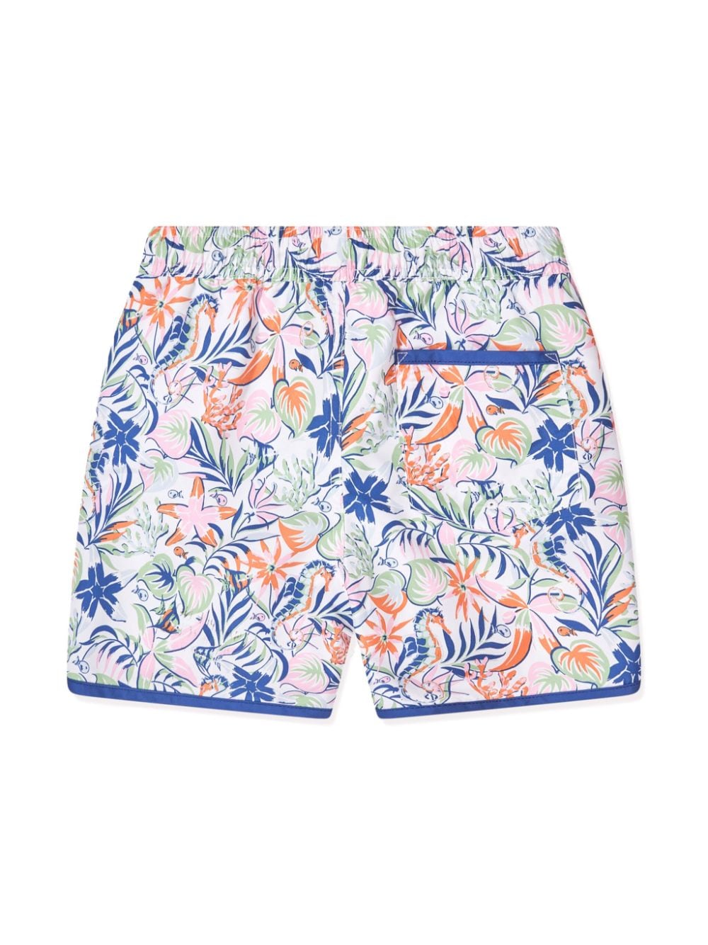 Ralph Lauren Kids Shorts met tropische print - Blauw