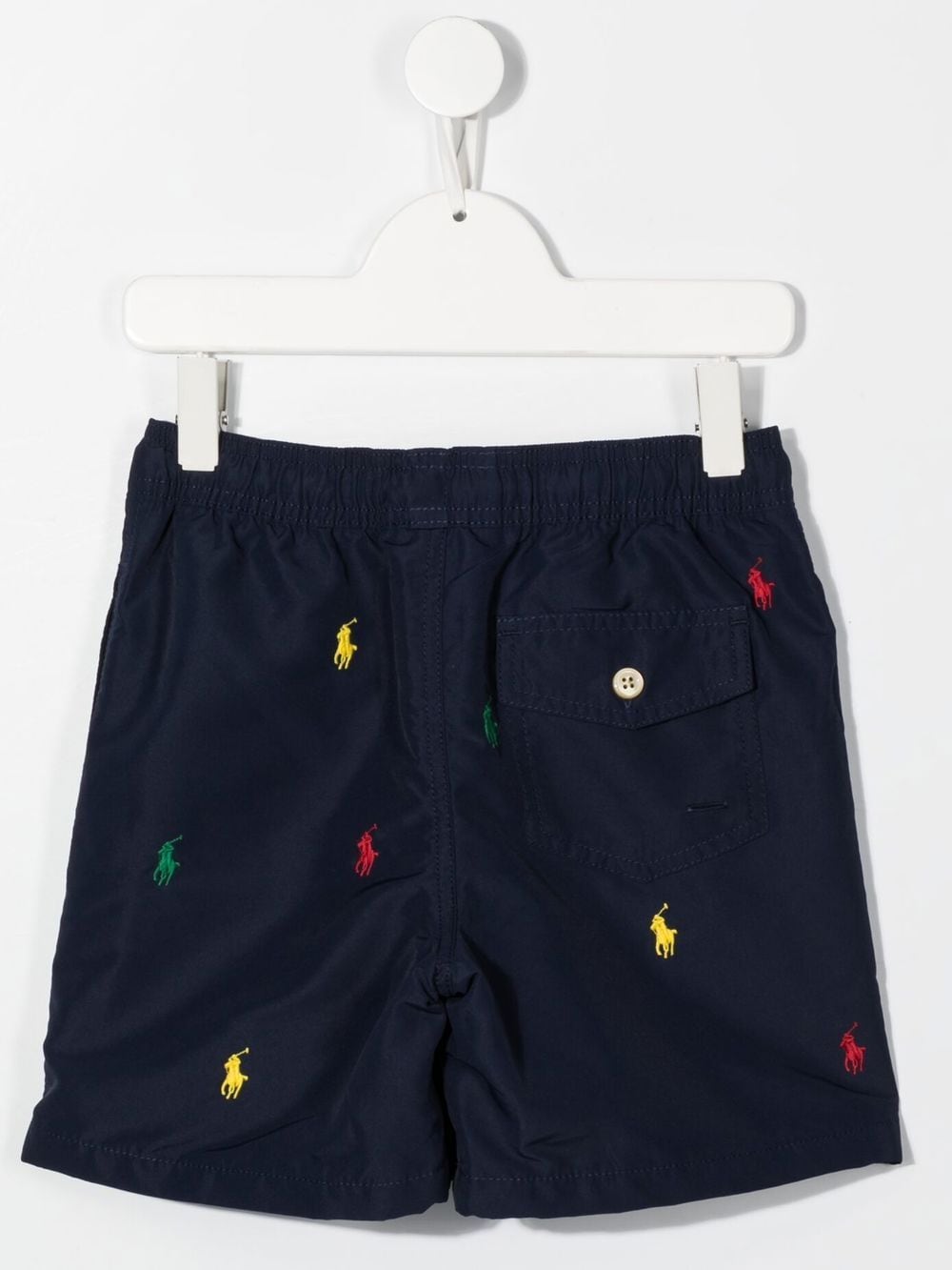 Ralph Lauren Kids Zwembroek met geborduurd logo - Blauw