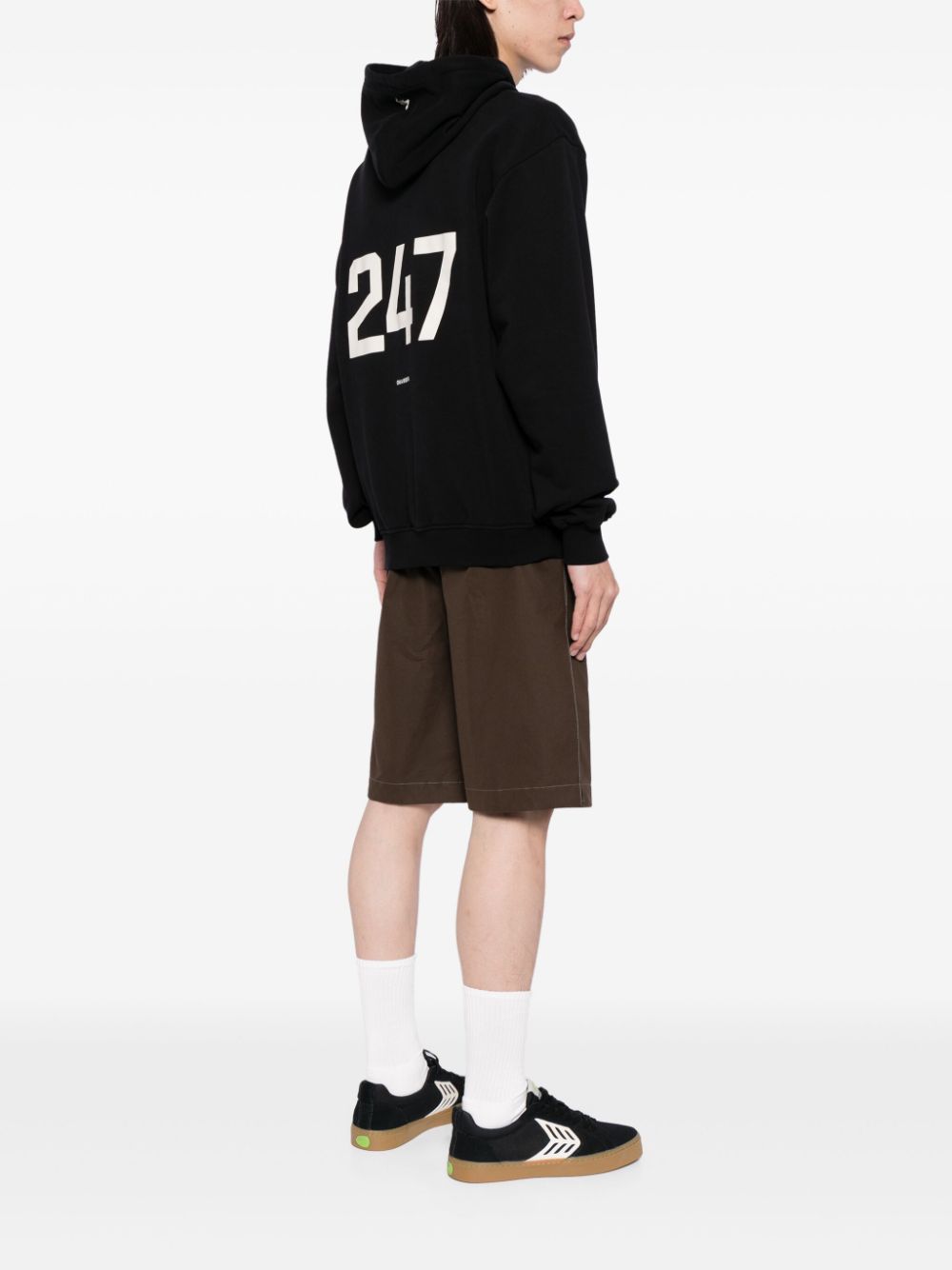 Represent 247 katoenen hoodie - Zwart