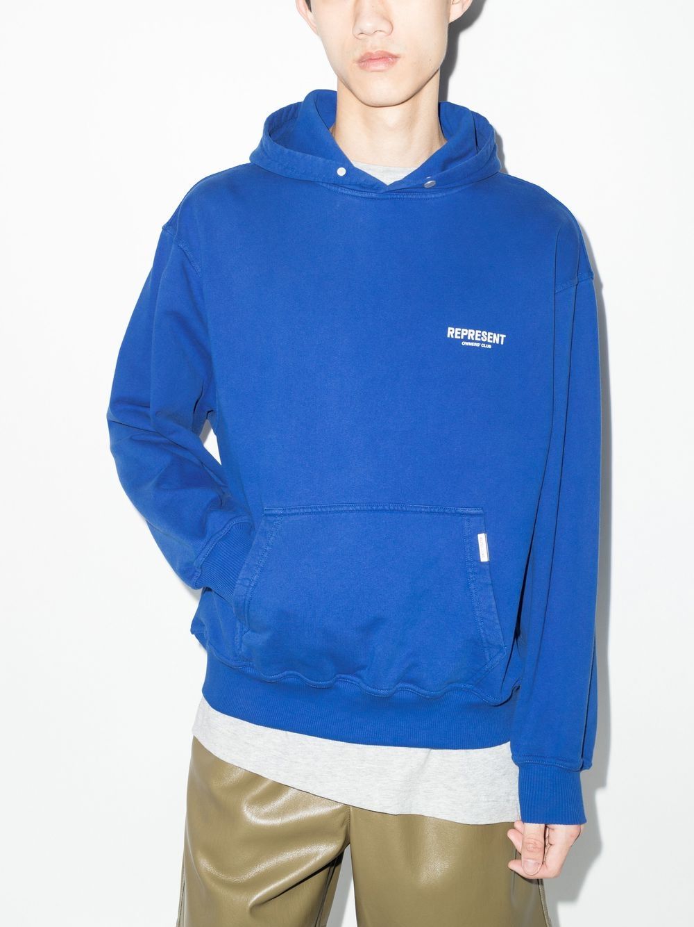 Represent Hoodie met logoprint - Blauw