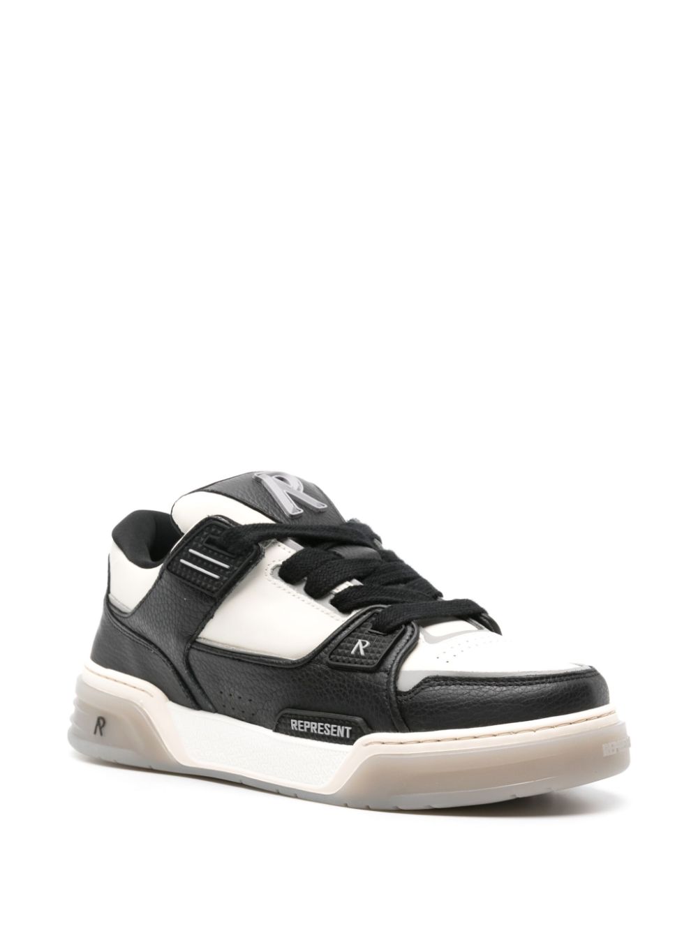 Represent Studio leren sneakers - Zwart