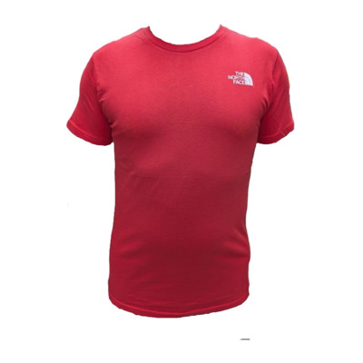 Rood Logo Katoenen T-shirt The North Face , Red , Heren