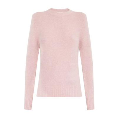 Roze Alpaca Wol Trui Ganni , Pink , Dames