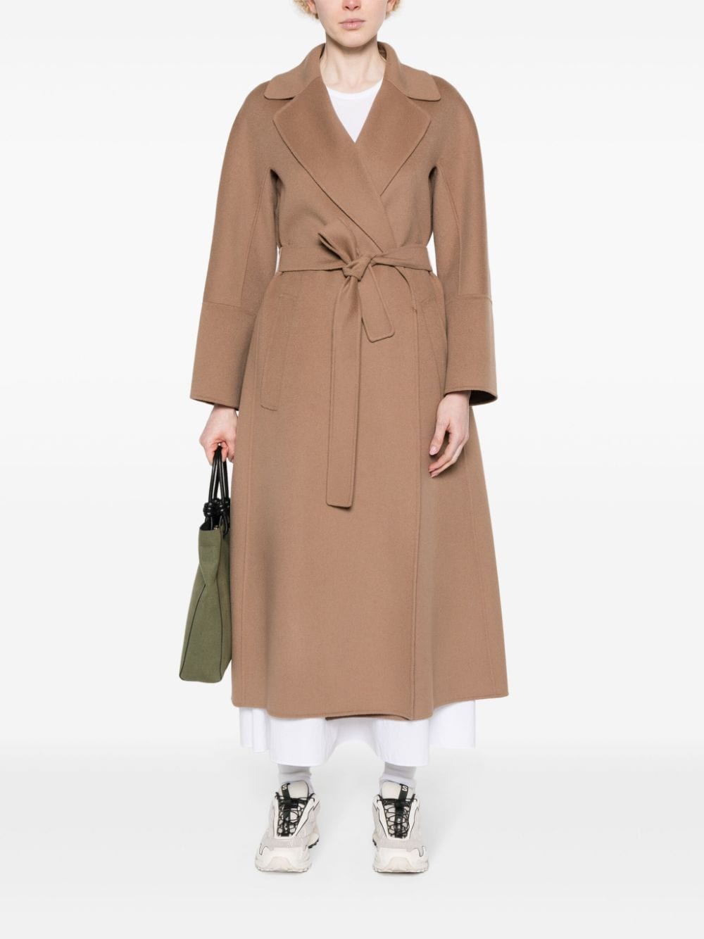 'S Max Mara Jas met ceintuur - Bruin