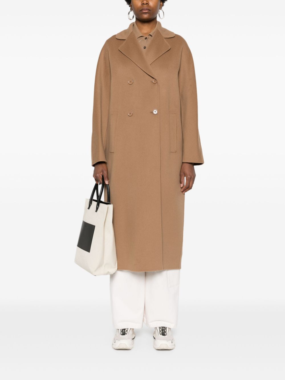 'S Max Mara Jas met dubbele rij knopen - Bruin