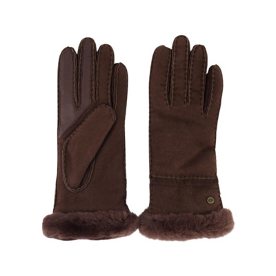 Schapenvacht Handschoenen Burnt Cedar Stijlvol UGG , Brown , Dames