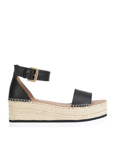 See By Chloé Woman Sandals Black Size 10 Soft Leather