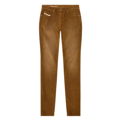 Slim-Fit Brons Jeans Diesel , Brown , Heren