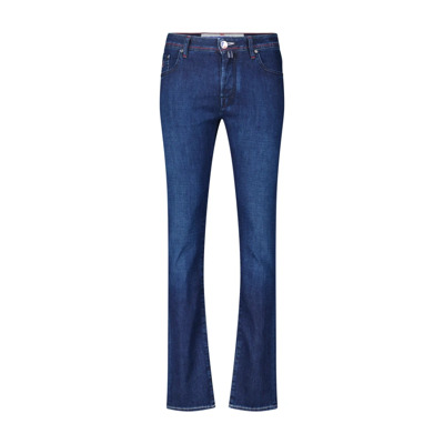 Slim-Fit Katoen Bard Jeans Jacob Cohën , Blue , Heren