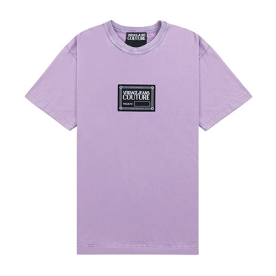 Stijlvol Herenshirt Versace Jeans Couture , Purple , Heren