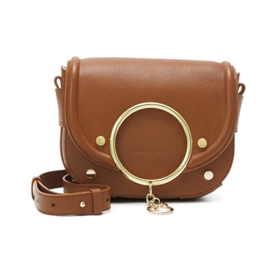 Stijlvolle Leren Tas voor Vrouwen See by Chloé , Brown , Dames