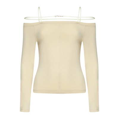 Stijlvolle T-shirts en Polos Jacquemus , Beige , Dames