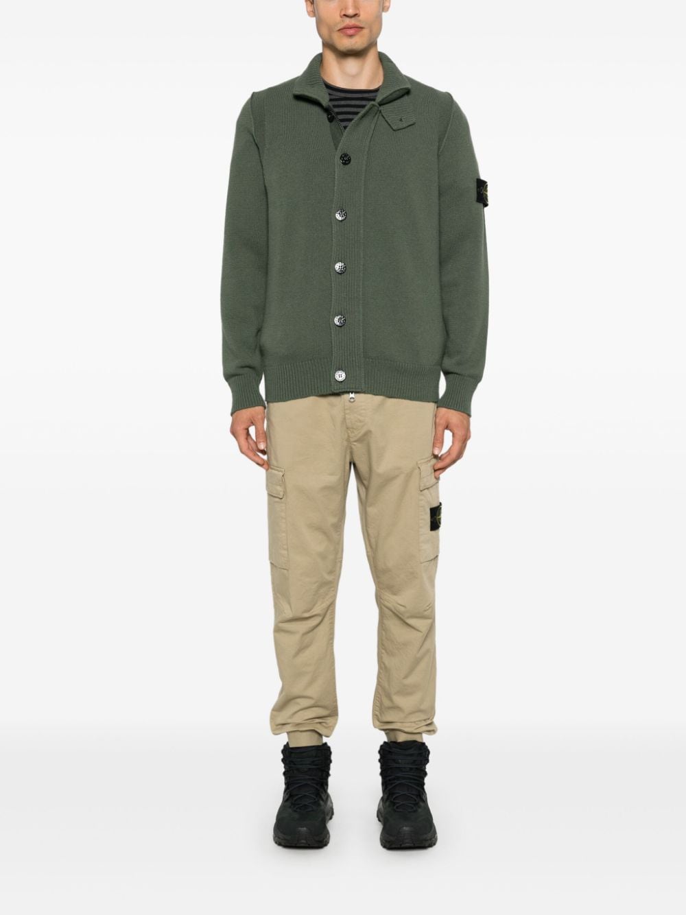 Stone Island Broek met Compass-logopatch - Beige