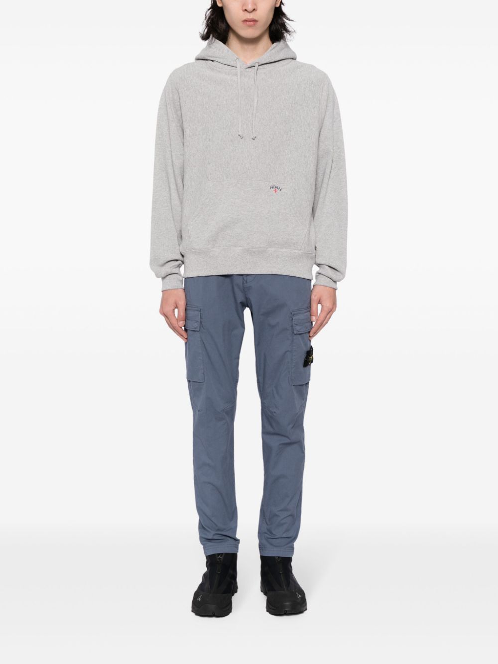 Stone Island Broek met Compass-logopatch - Blauw