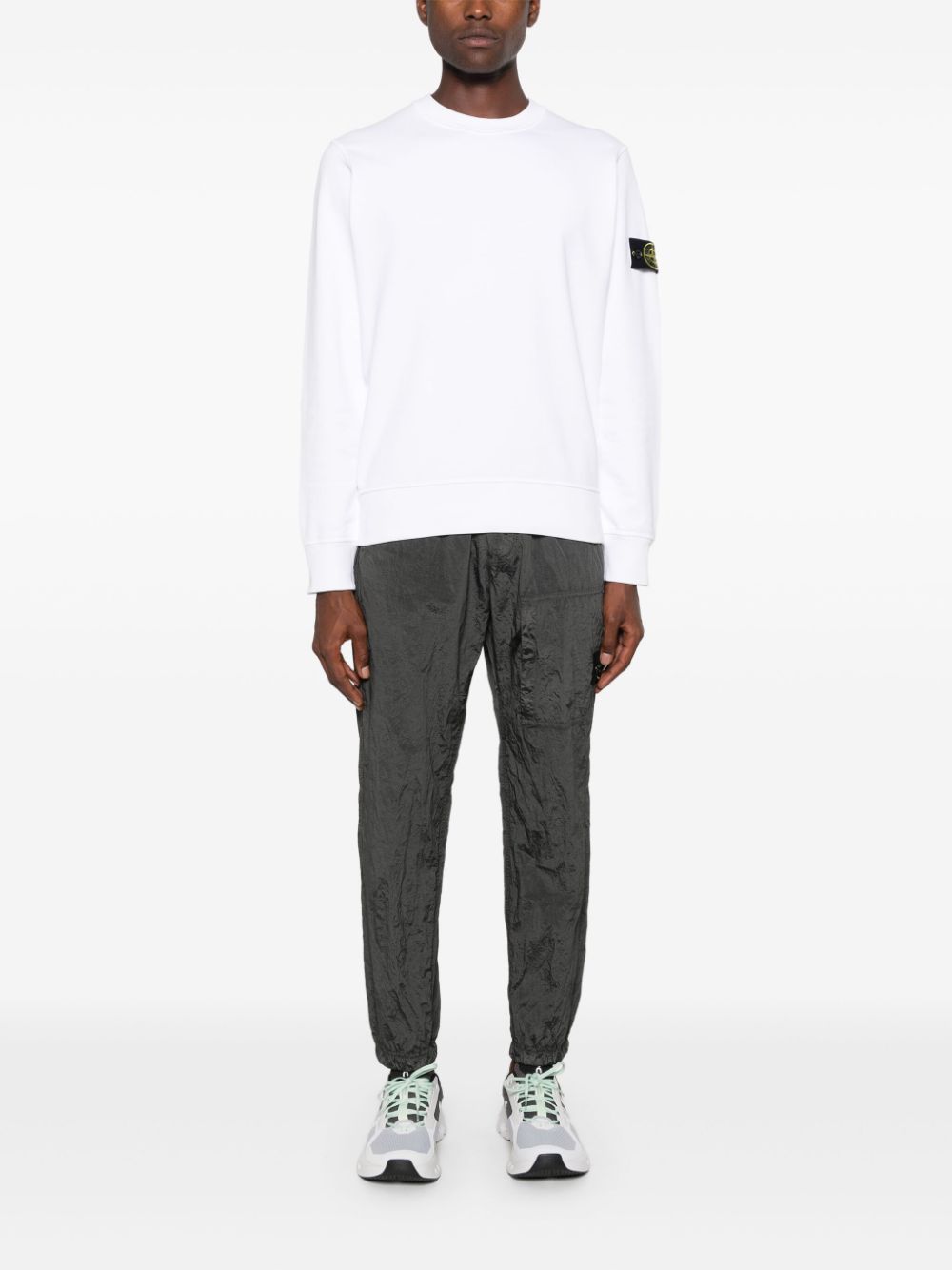 Stone Island Broek met Compass-logopatch - Grijs