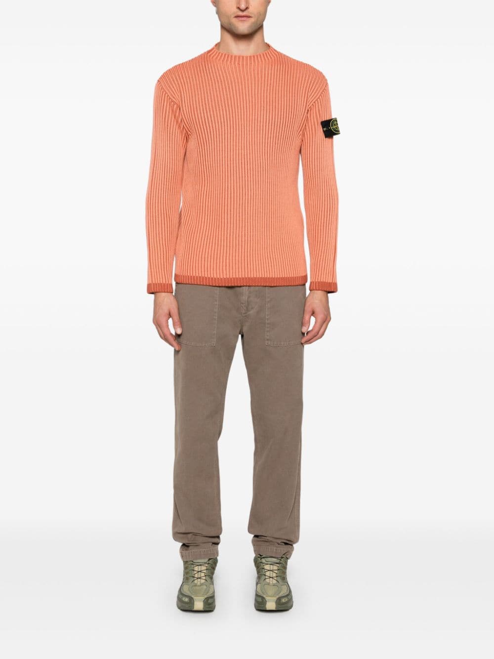 Stone Island Broek met toelopende pijpen - Bruin