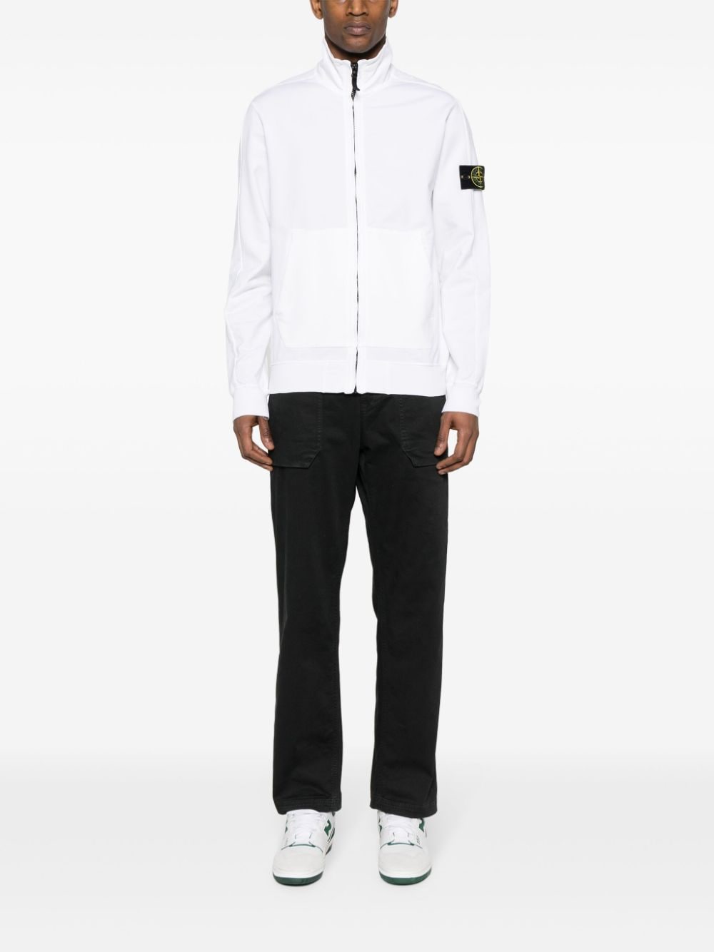 Stone Island Hoodie met Compass-logopatch - Wit