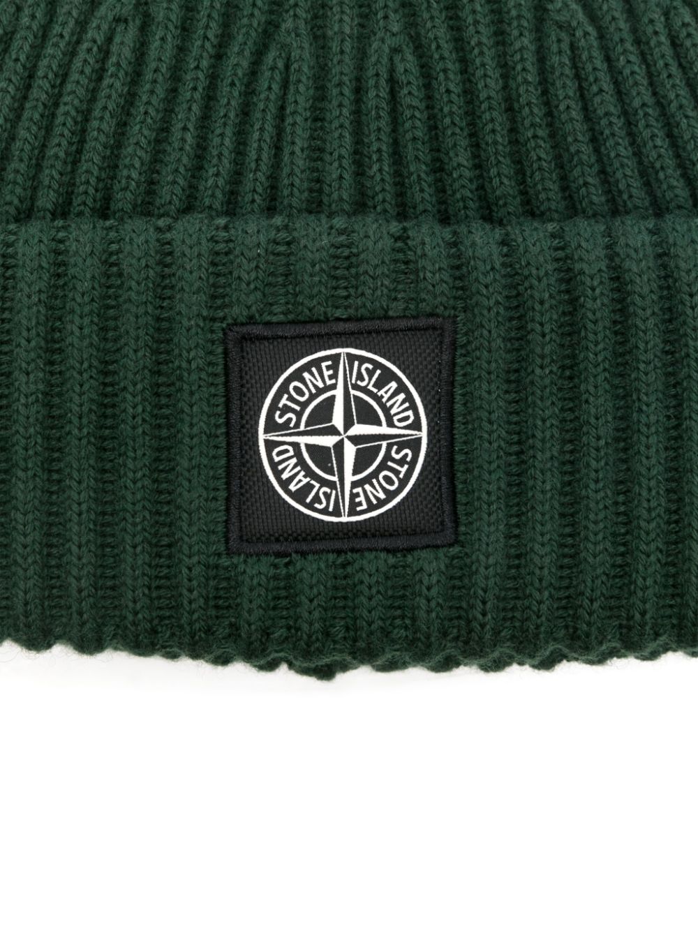 Stone Island Muts met Compass-logopatch - Groen