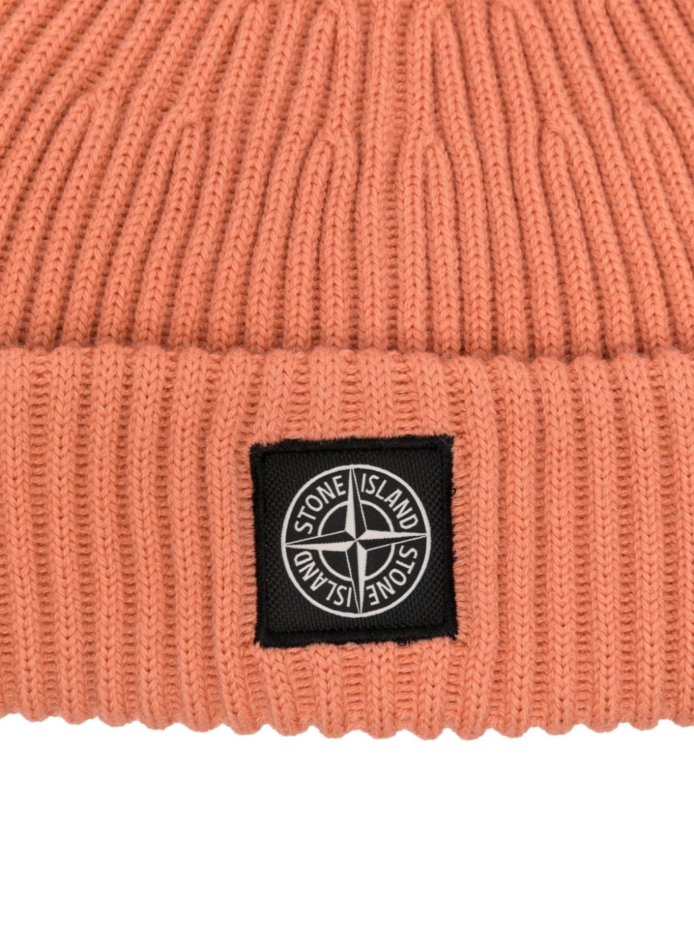 Stone Island Muts met Compass-logopatch - Oranje