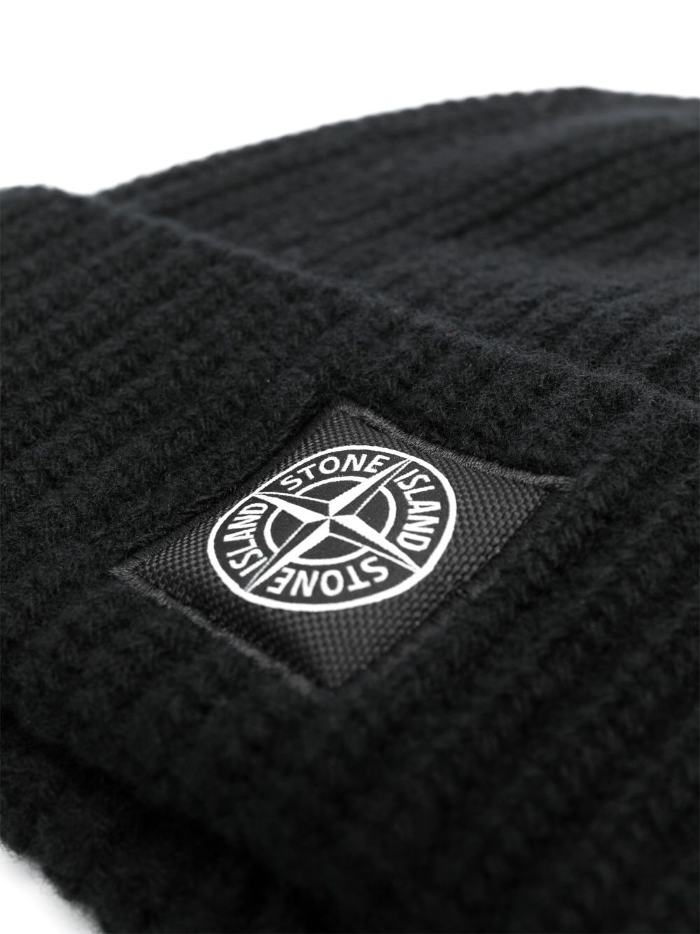 Stone Island Muts met logopatch - Zwart