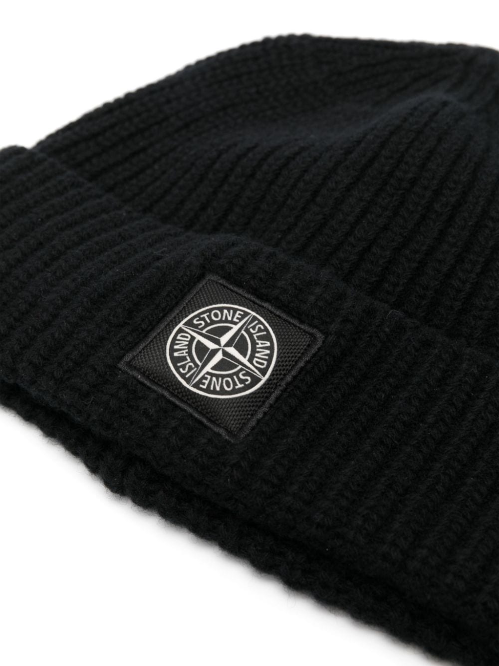 Stone Island Muts met logopatch - Zwart