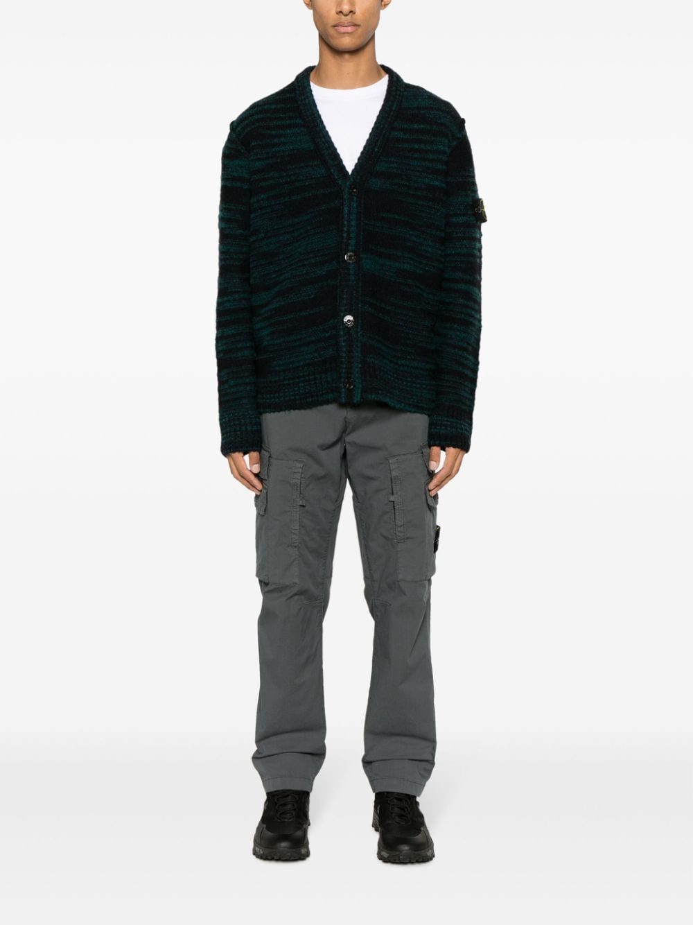 Stone Island Vest van katoenmix - Blauw