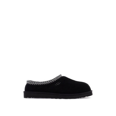 Suede Leren Tasman Slides met Borduurwerk UGG , Black , Heren