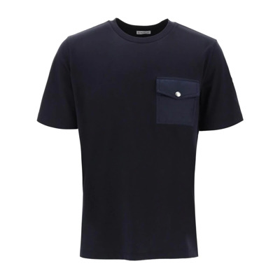 T-Shirts Moncler , Blue , Heren