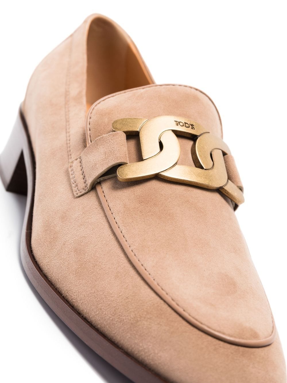 Tod's Tod's Kate loafers met schakelketting - Beige