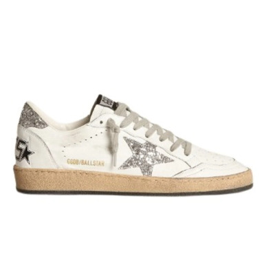 Trendy Dames Leren Sneakers Golden Goose , White , Dames