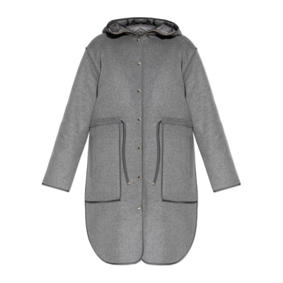 Tweelaagse jas Moncler , Gray , Dames