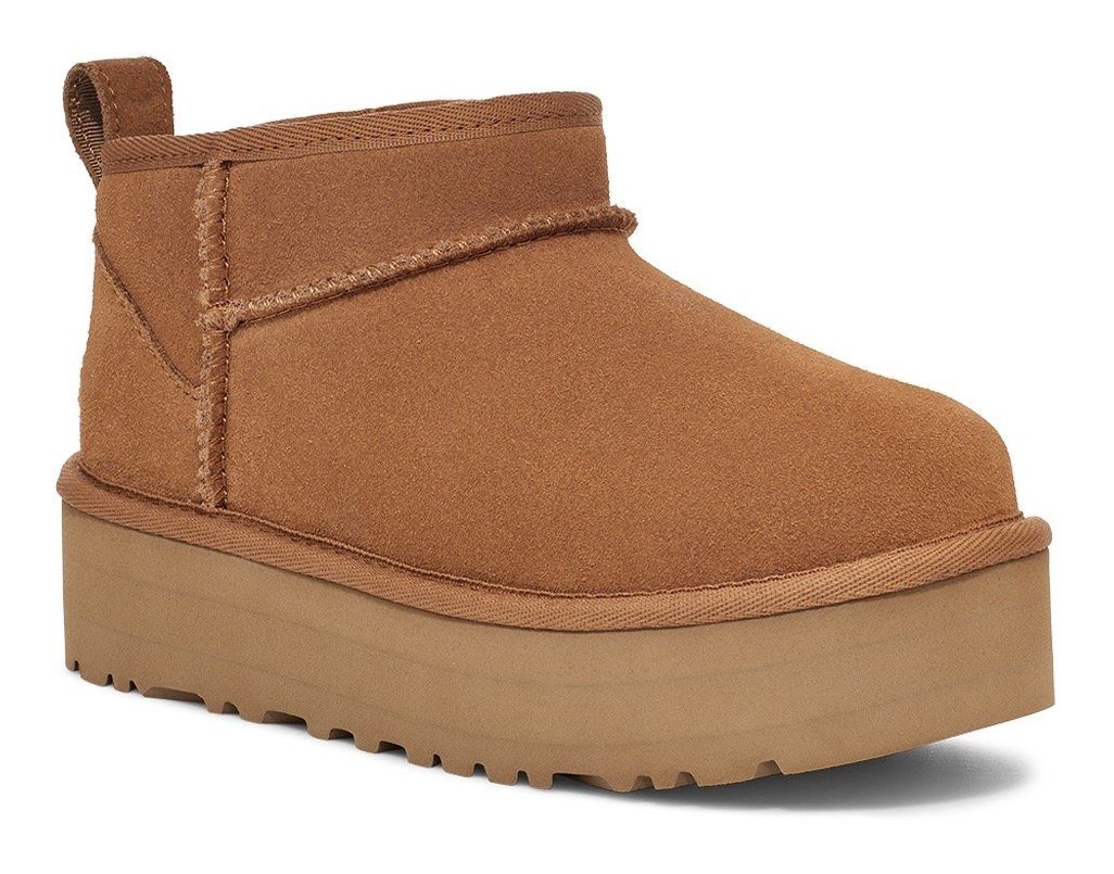 UGG Boots zonder sluiting KIDS' CLASSIC ULTRA MINI PLATFORM , plateaustiefels, boots, winterboots met plateau