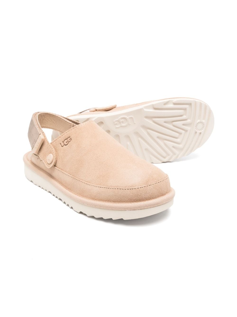 UGG Kids Goldenstar suède klompen - Beige