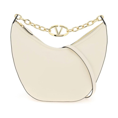 VLogo Moon Hobo Tas Valentino Garavani , White , Dames