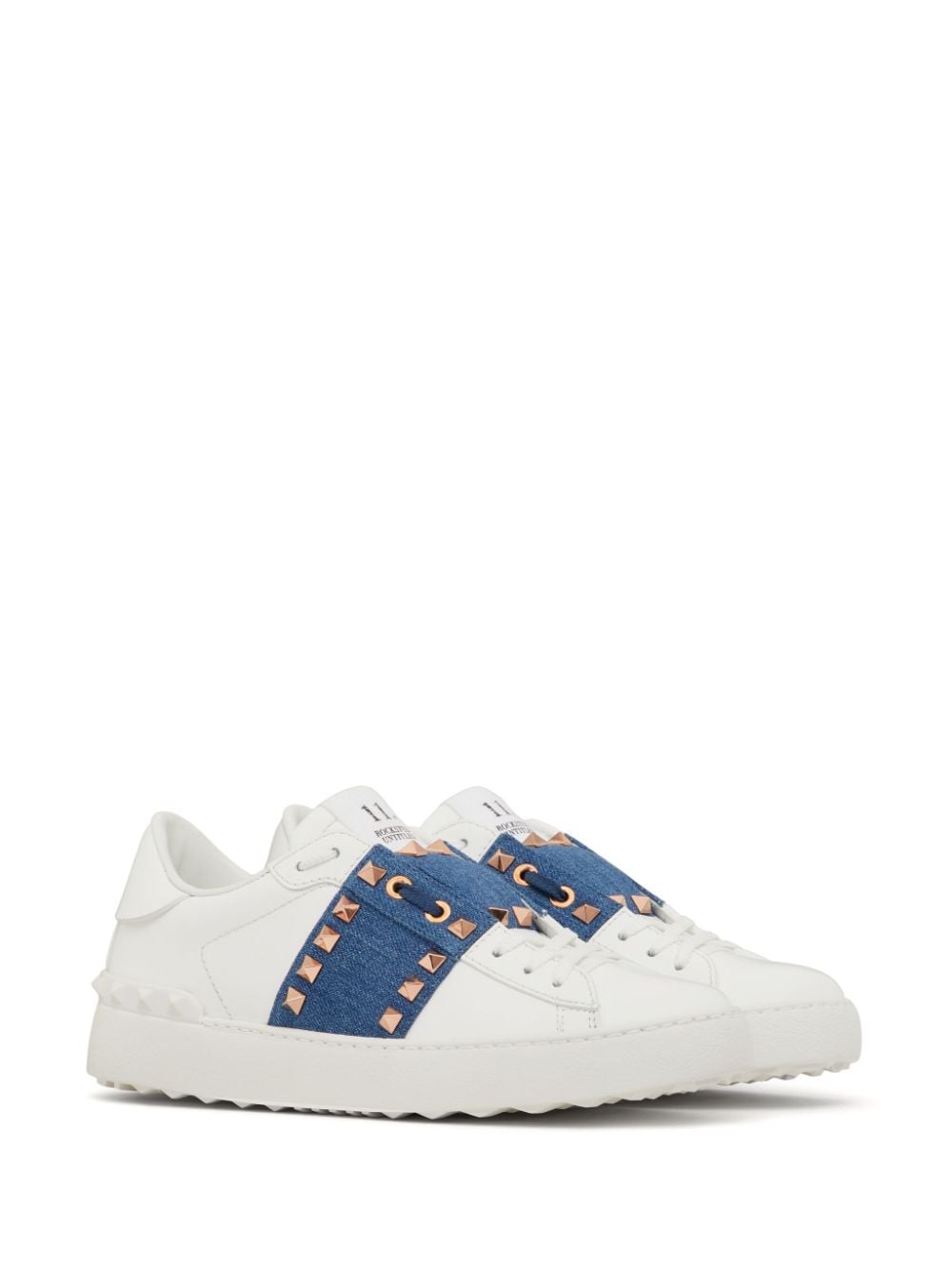 Valentino Garavani Rockstud Untitled leren sneakers - Wit