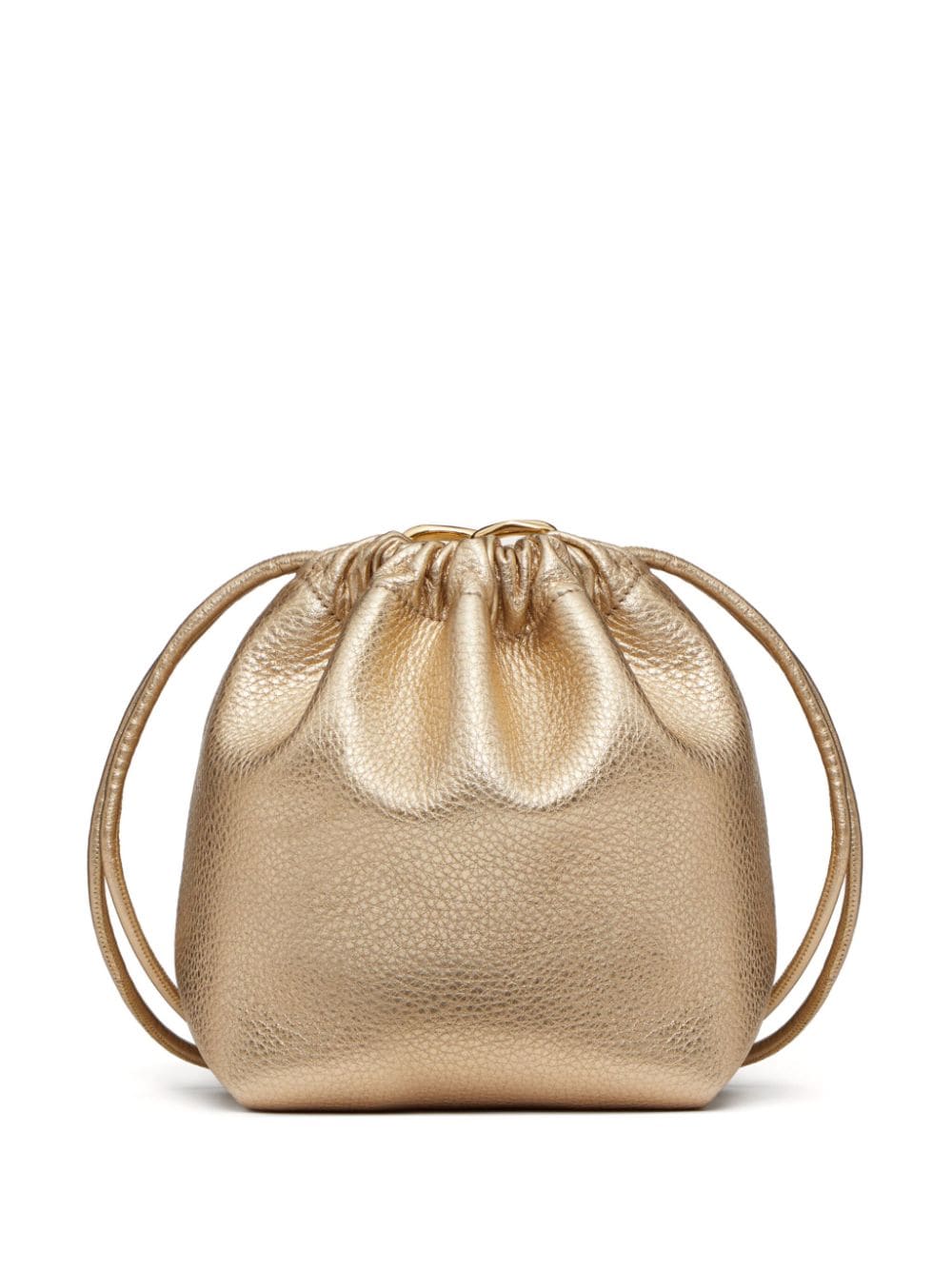 Valentino Garavani VLogo Pouf mini bucket-tas - Goud