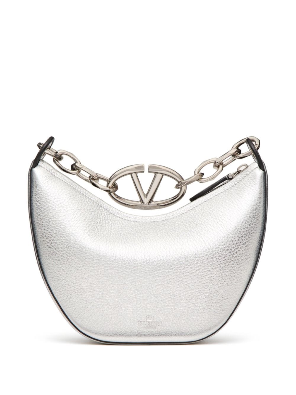 Valentino Garavani VLogo hobo mini-tas - Zilver