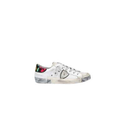 Verhoog je sneaker game met leren sneakers Philippe Model , White , Dames