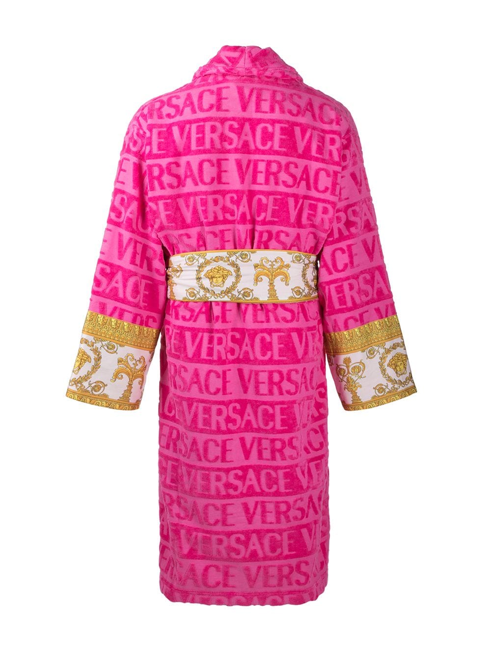 Versace Badjas met tekst - Roze