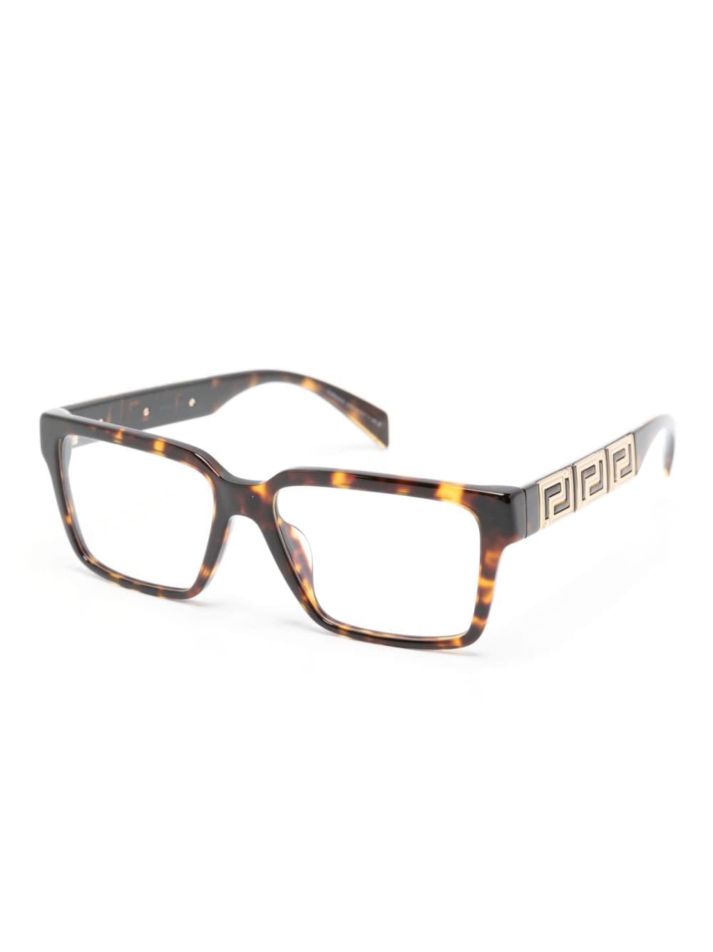 Versace Eyewear Bril met vierkant montuur - Bruin