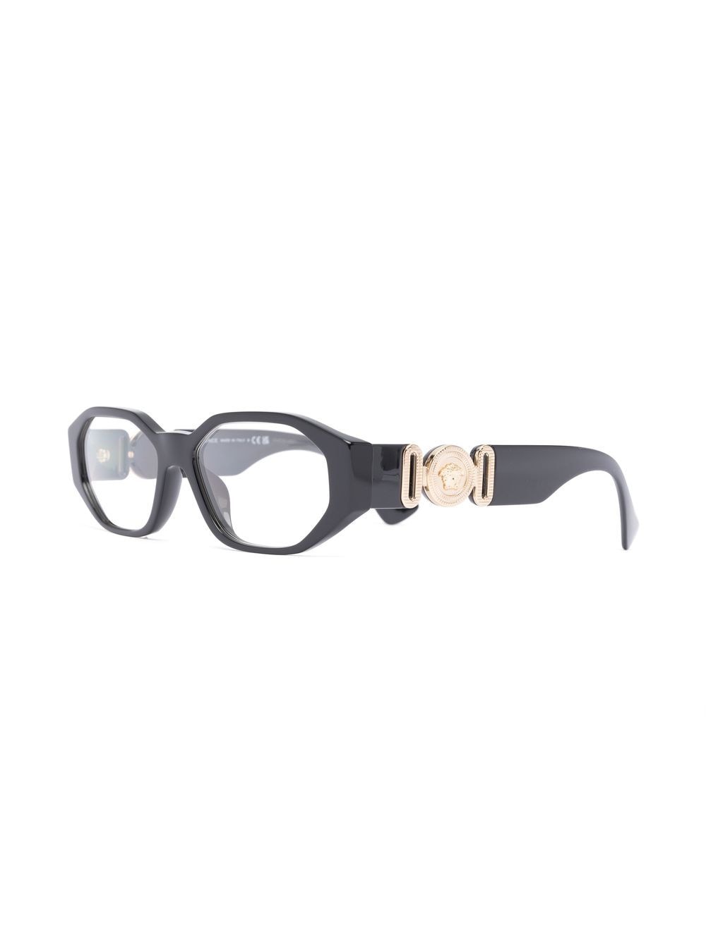 Versace Eyewear Bril met vierkant montuur - Zwart