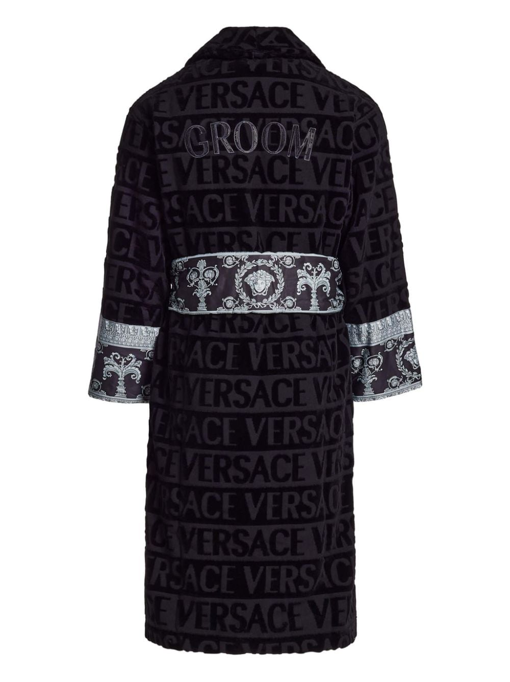 Versace I Love Baroque badjas - Zwart